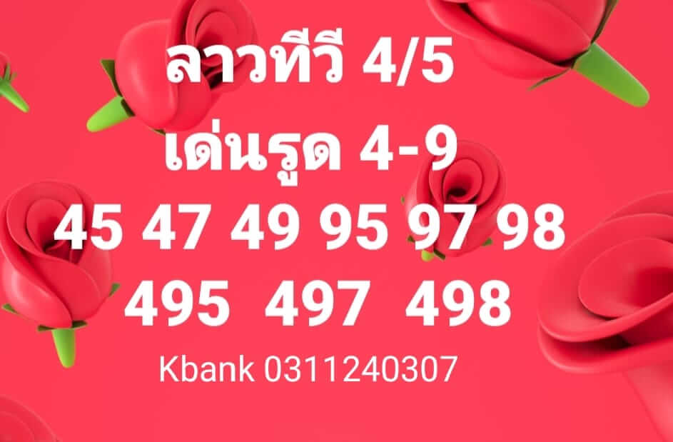 แนวทางหวยลาว 4/5/65 ชุดที่ 7