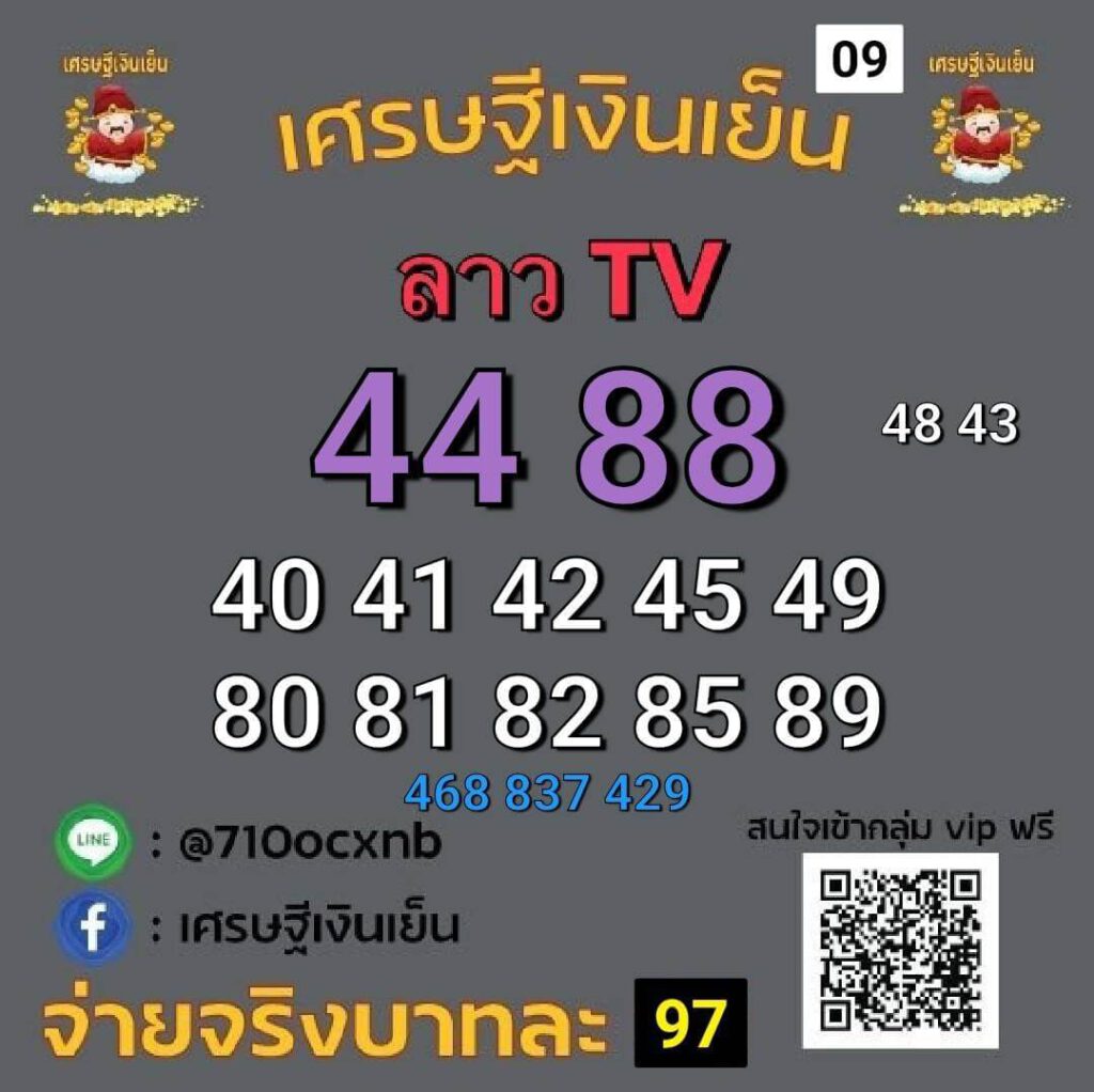 แนวทางหวยลาว 9/5/65 ชุดที่ 13