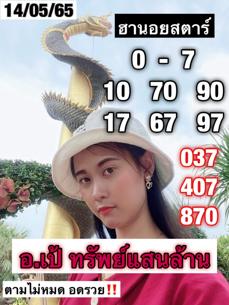 แนวทางหวยฮานอย 14/5/65 ชุดที่ 18