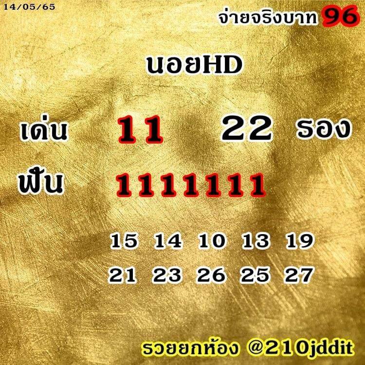 แนวทางหวยฮานอย 14/5/65 ชุดที่ 3