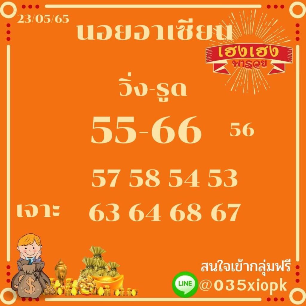 แนวทางหวยฮานอย 23/5/65 ชุดที่ 4