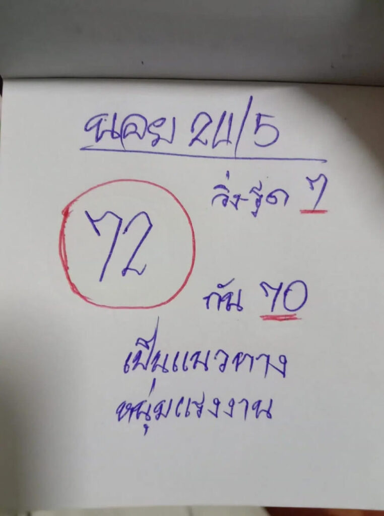 แนวทางหวยฮานอย 24/5/65 ชุดที่ 1