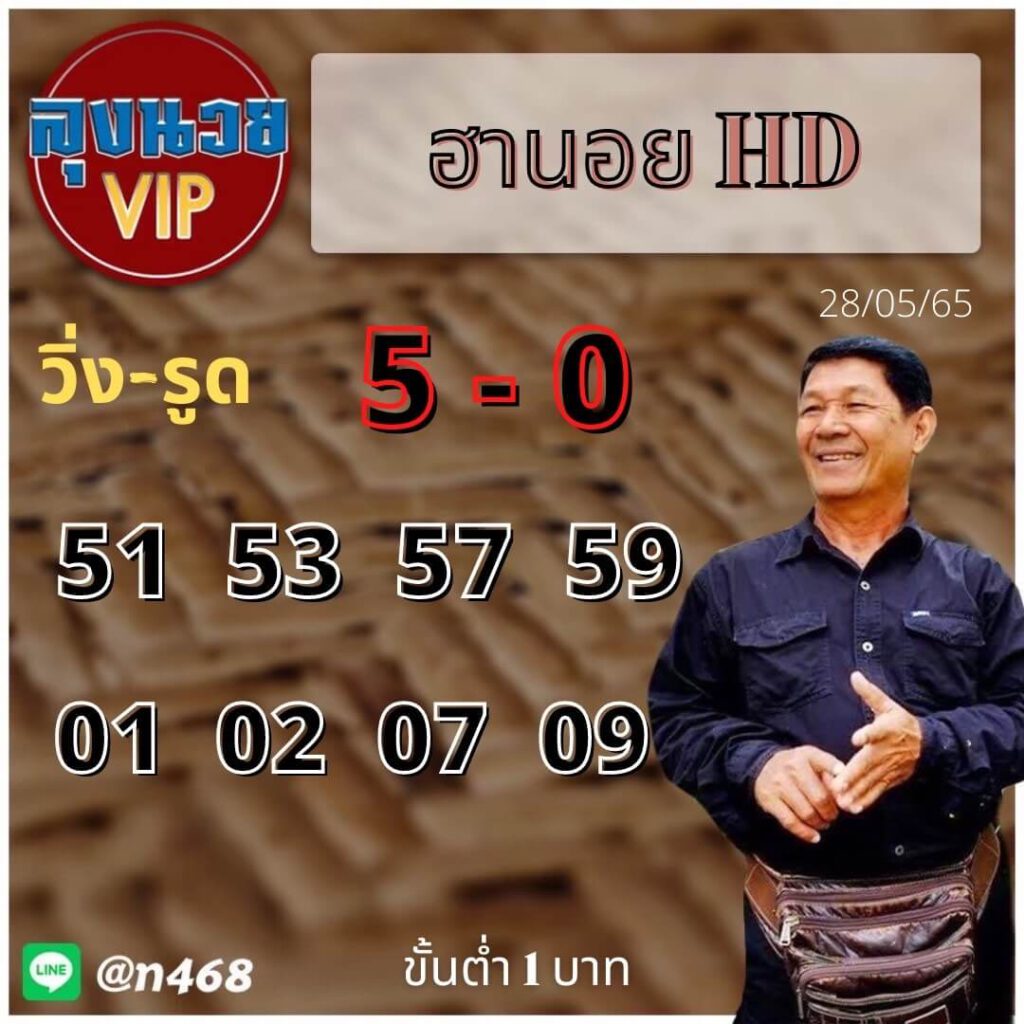 แนวทางหวยฮานอย 28/5/65 ชุดที่ 20