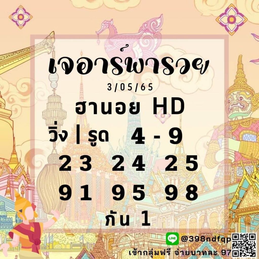 แนวทางหวยฮานอย 3/5/65 ชุดที่ 11