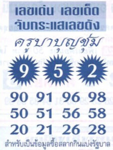 หวยครูบาบุญชุ่ม 16/6/65