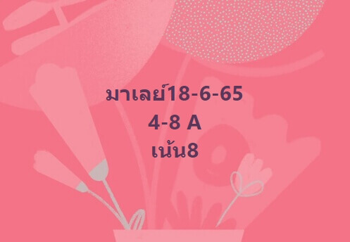 แนวทางหวยมาเลย์ 18/6/65 ชุดที่ 6