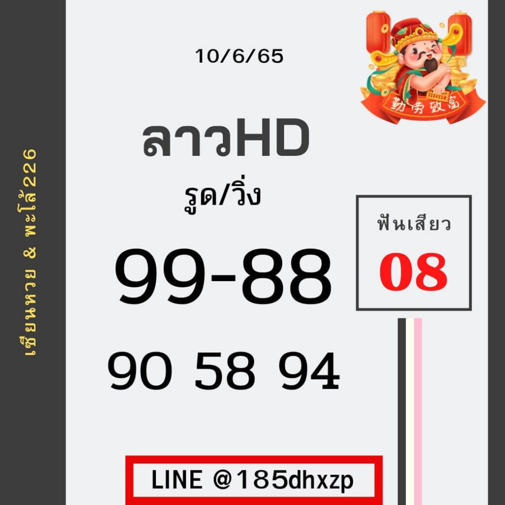 แนวทางหวยลาว 10/6/65 ชุดที่ 8