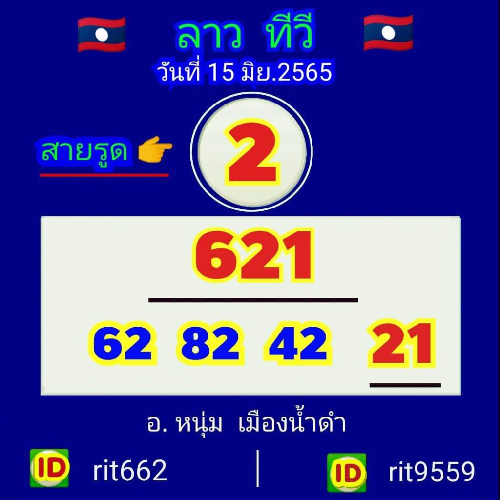 แนวทางหวยลาว 15/6/65 ชุดที่ 18