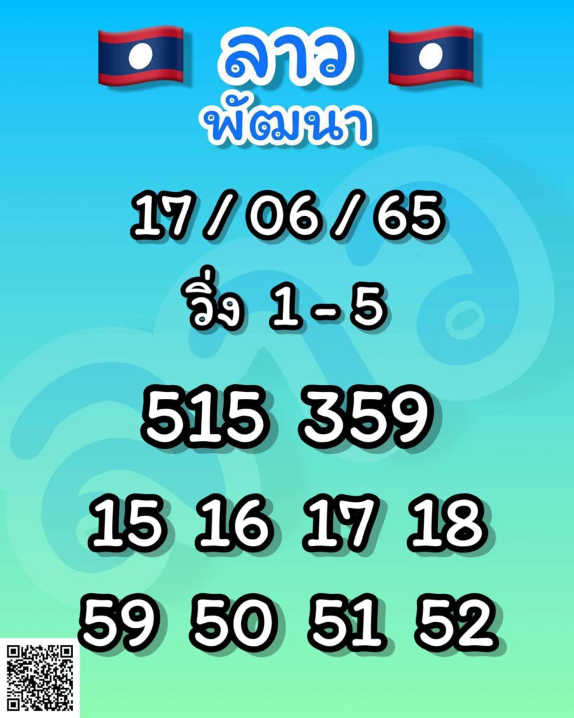 แนวทางหวยลาว 17/6/65 ชุดที่ 4