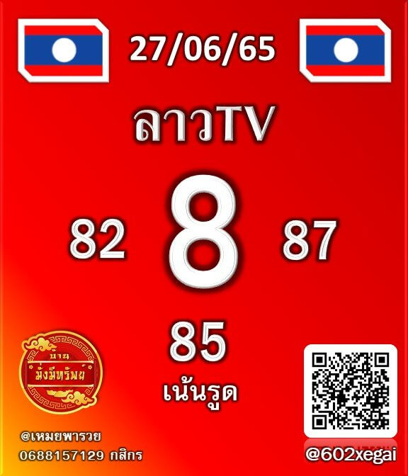 แนวทางหวยลาว 27/6/65 ชุดที่ 5