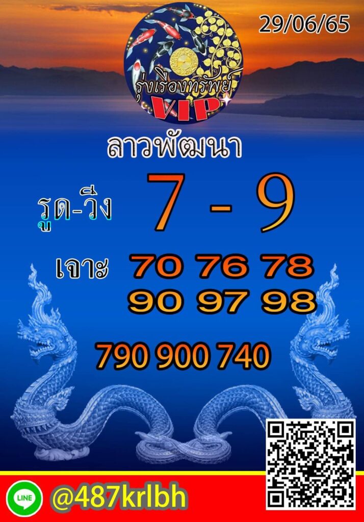 แนวทางหวยลาว 29/6/65 ชุดที่ 17