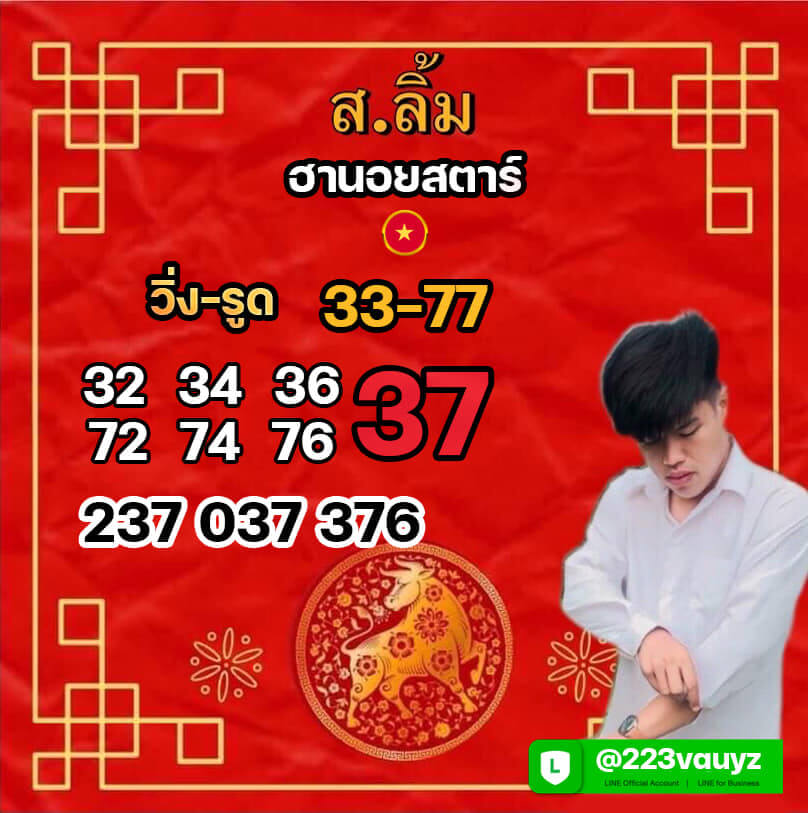 แนวทางหวยฮานอย 1/6/65 ชุดที่ 9