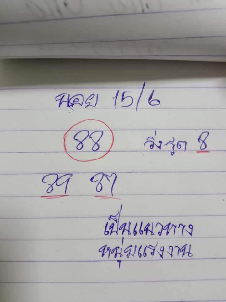 แนวทางหวยฮานอย 15/6/65 ชุดที่ 15