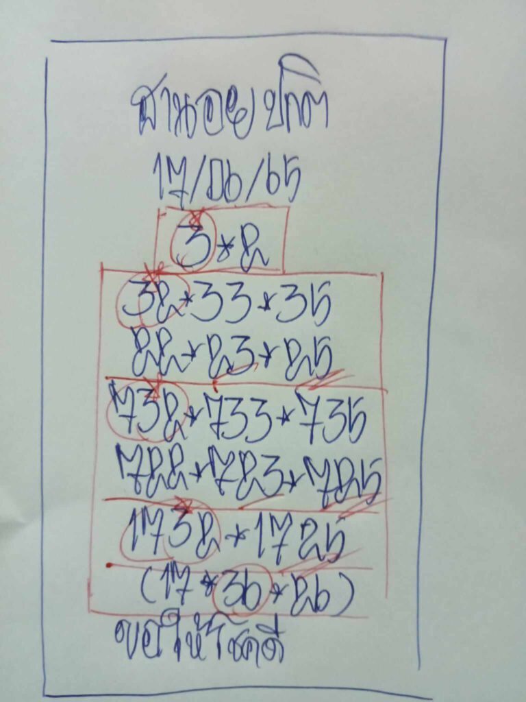 แนวทางหวยฮานอย 17/6/65 ชุดที่ 11