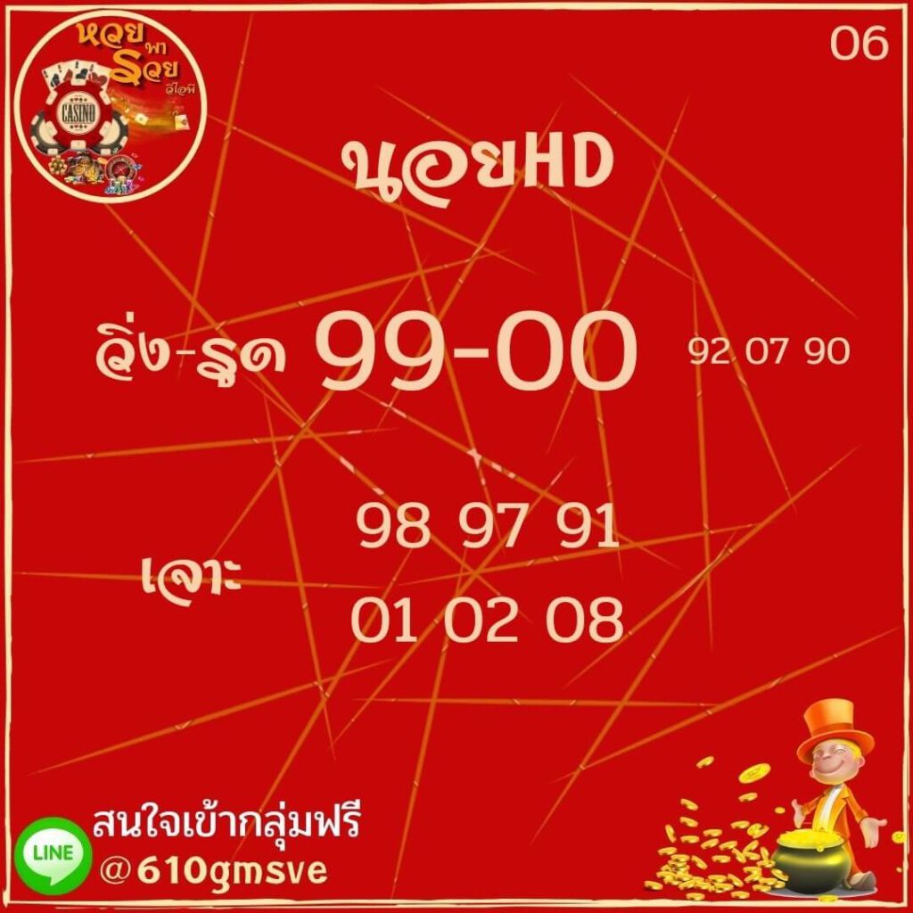 แนวทางหวยฮานอย 6/6/65 ชุดที่ 5