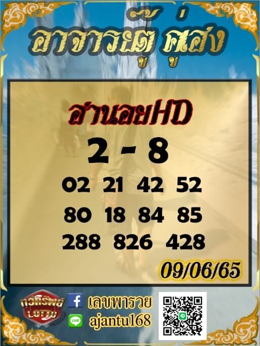 แนวทางหวยฮานอย 9/6/65 ชุดที่ 18