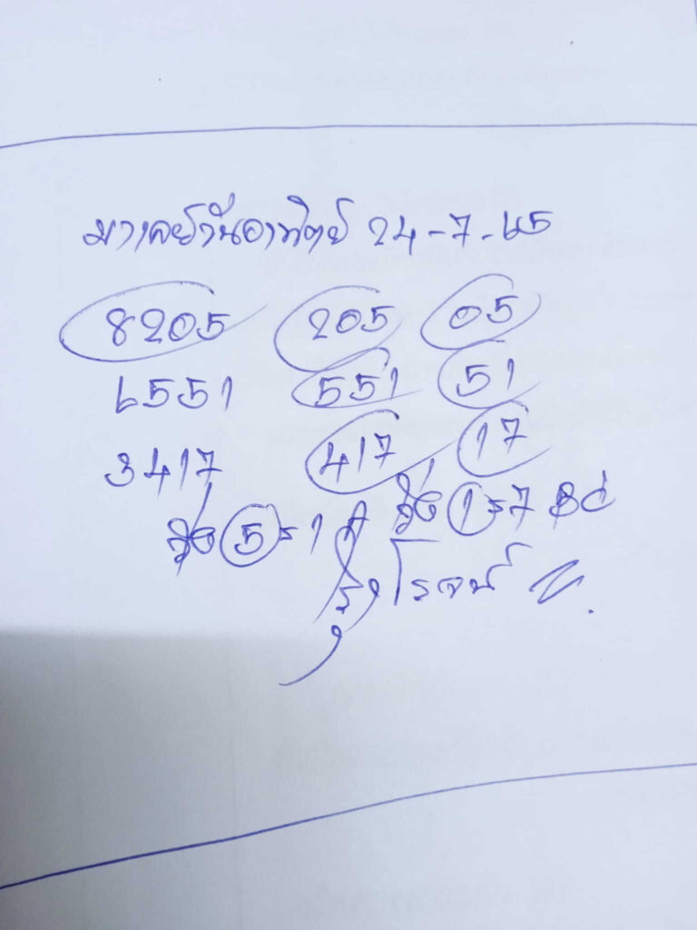 แนวทางหวยมาเลย์ 24/7/65 ชุดที่ 10