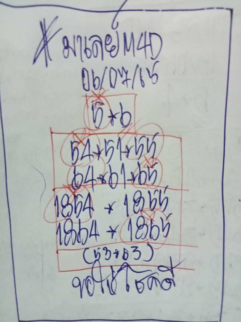 แนวทางหวยมาเลย์ 6/7/65 ชุดที่ 3