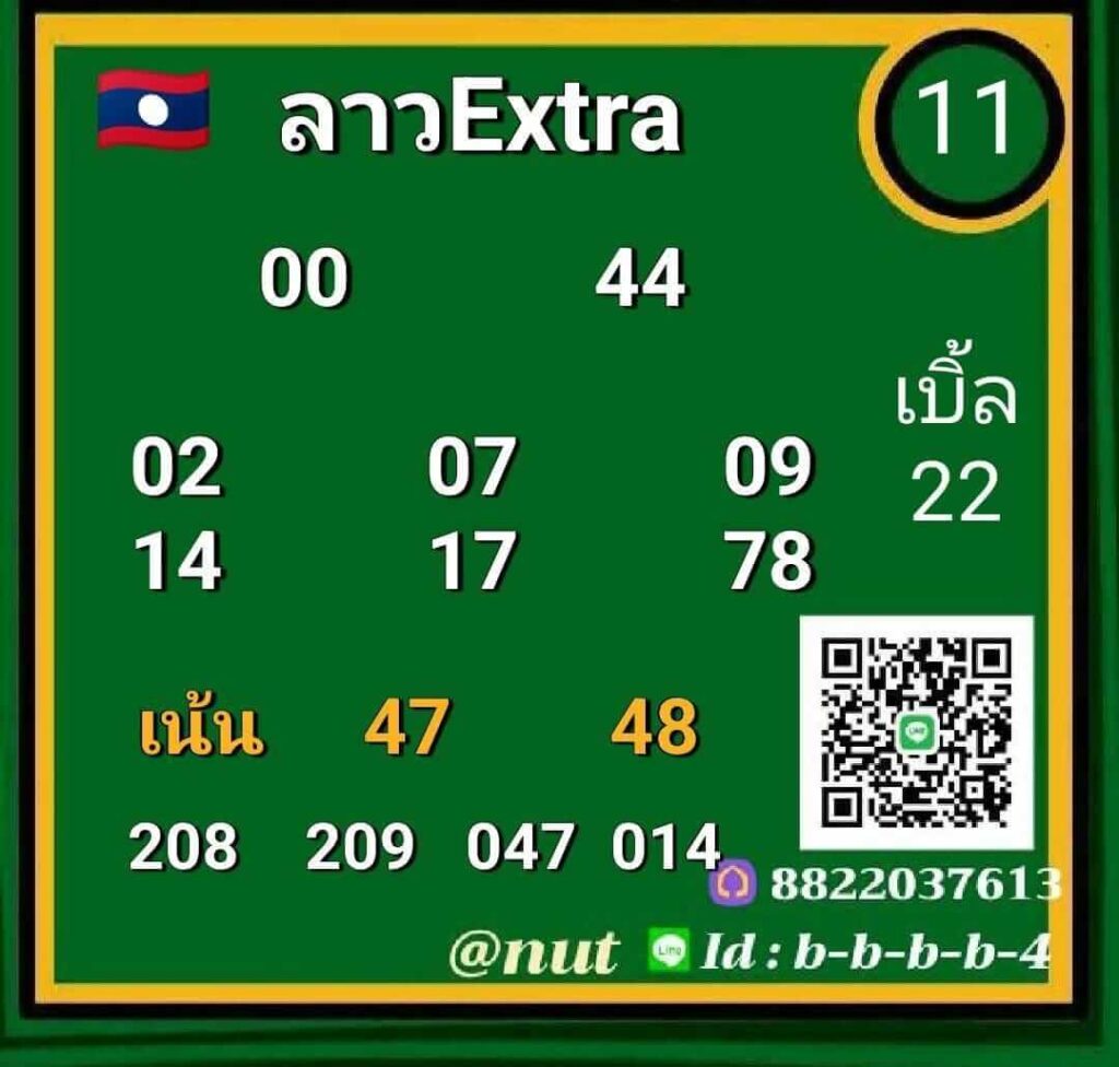 แนวทางหวยลาว 11/7/65 ชุดที่ 8