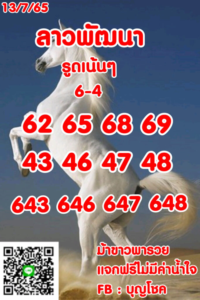 แนวทางหวยลาว 13/7/65 ชุดที่ 6