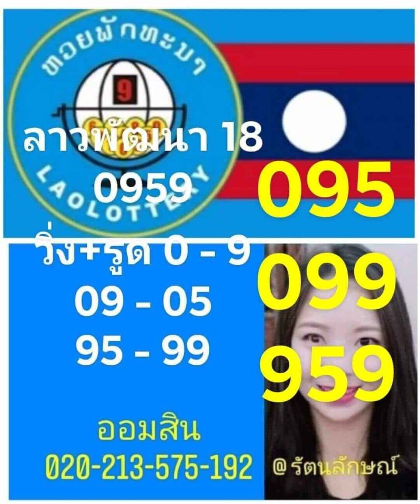 แนวทางหวยลาว 18/7/65 ชุดที่ 8