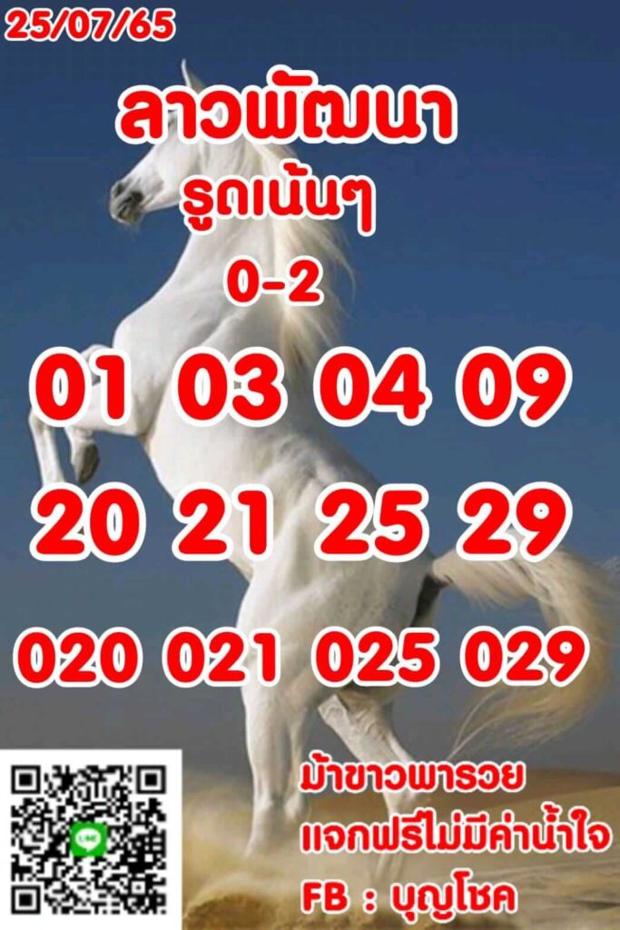 แนวทางหวยลาว 25/7/65 ชุดที่ 12