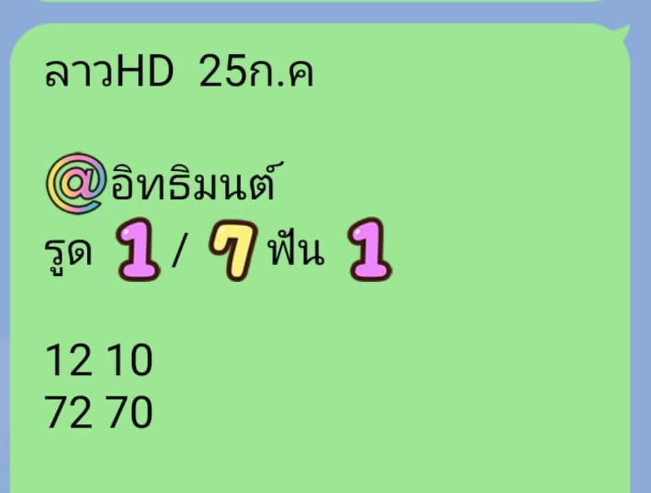 แนวทางหวยลาว 25/7/65 ชุดที่ 7