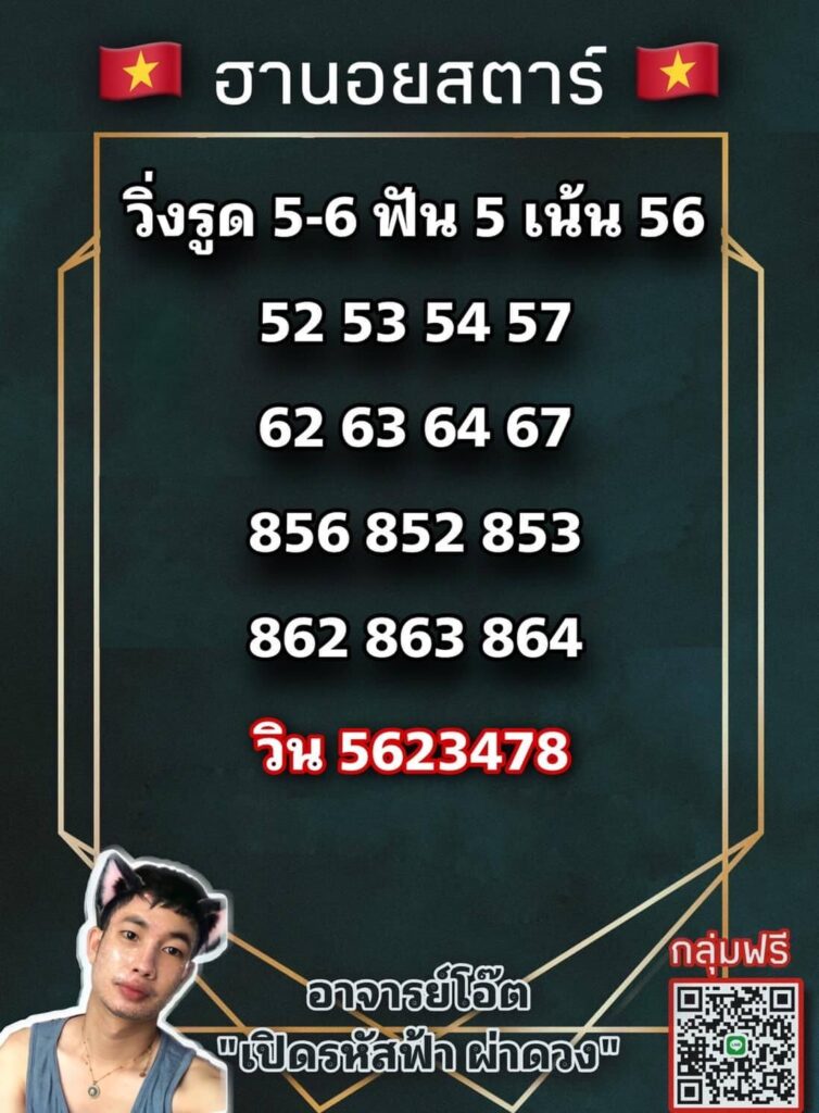 แนวทางหวยฮานอย 11/7/65 ชุดที่ 10