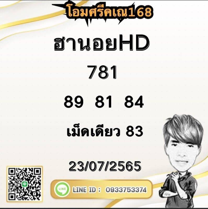 แนวทางหวยฮานอย 23/7/65 ชุดที่ 6