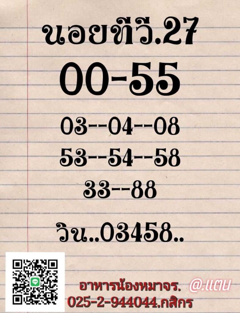 แนวทางหวยฮานอย 27/7/65 ชุดที่ 6