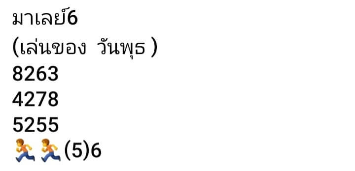 แนวทางหวยมาเลย์ 6/8/65 ชุดที่ 15