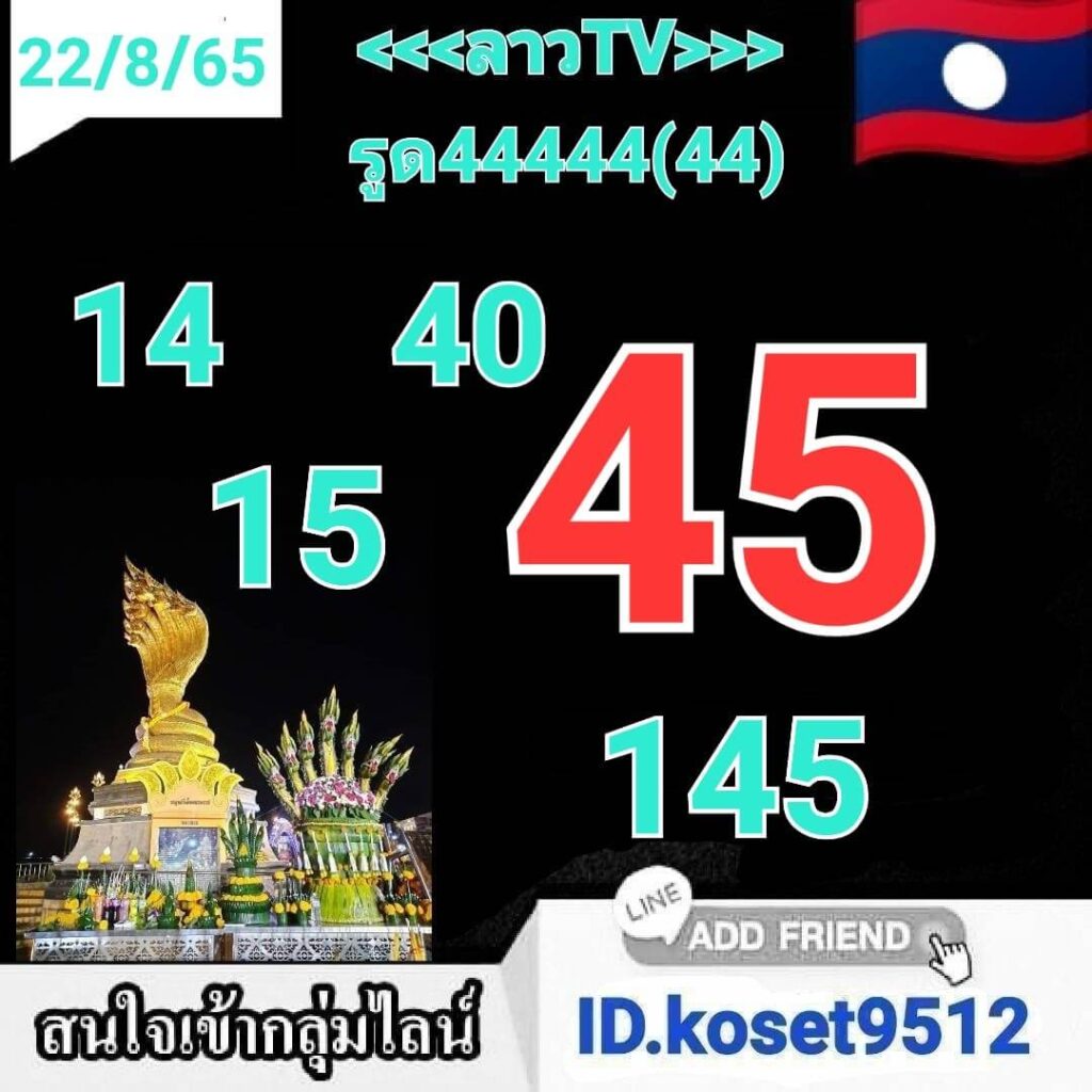 แนวทางหวยลาว 22/8/65 ชุดที่ 7