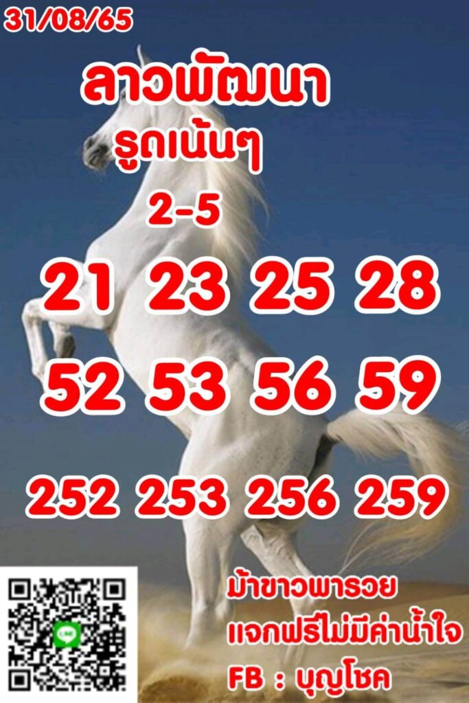 แนวทางหวยลาว 31/8/65 ชุดที่ 17