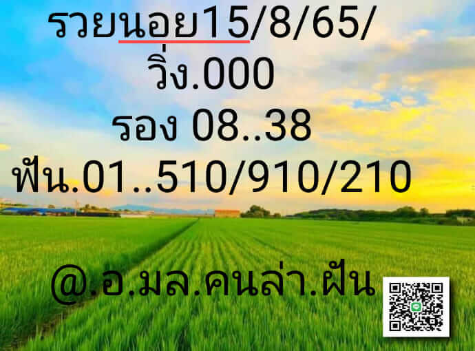 แนวทางหวยฮานอย 15/8/65 ชุดที่ 5