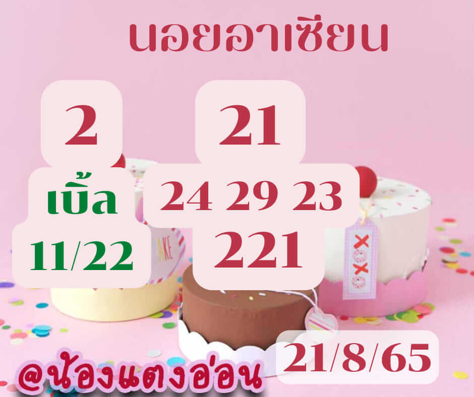 แนวทางหวยฮานอย 21/8/65 ชุดที่ 20