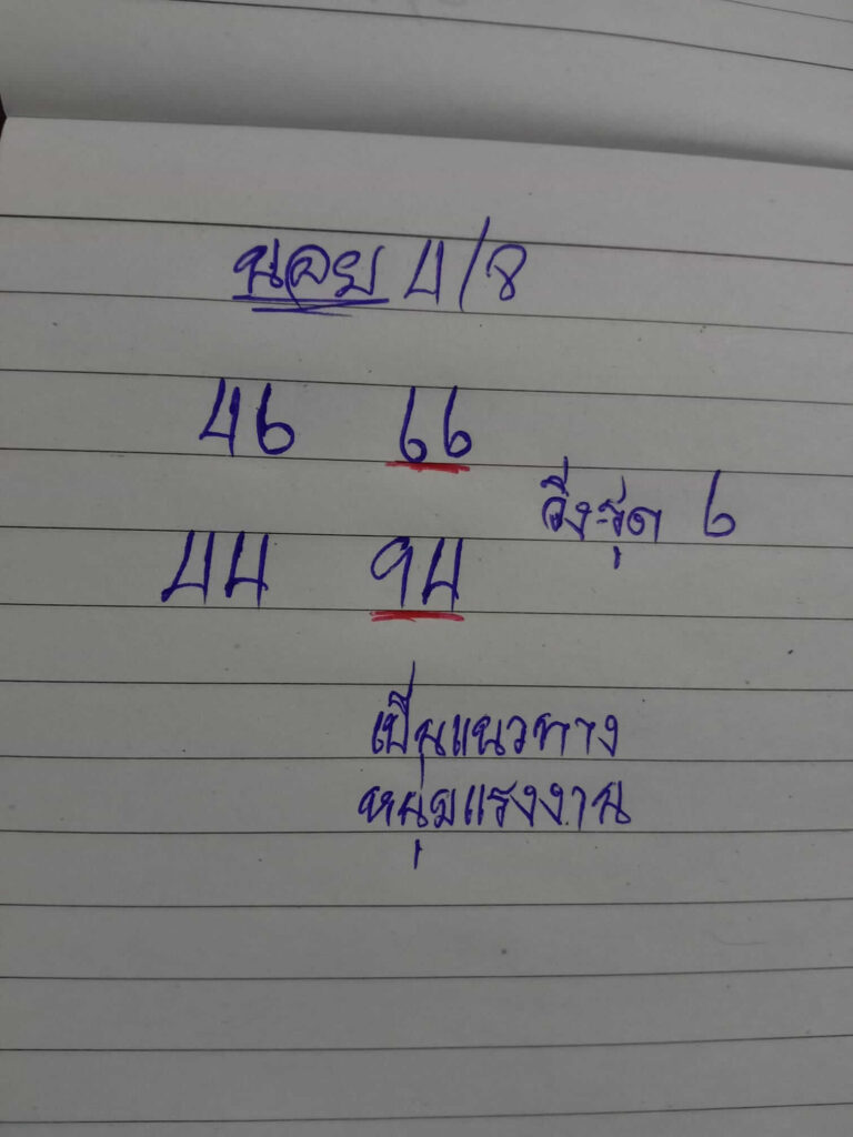 แนวทางหวยฮานอย 4/8/65 ชุดที่ 4