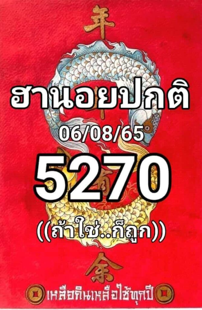 แนวทางหวยฮานอย 6/8/65 ชุดที่ 9