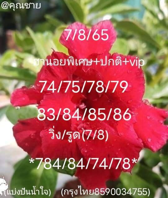 แนวทางหวยฮานอย 7/8/65 ชุดที่ 3