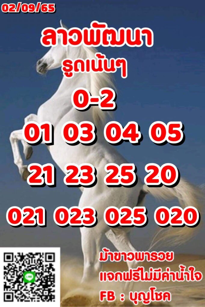 แนวทางหวยลาว 2/9/65 ชุดที่ 13