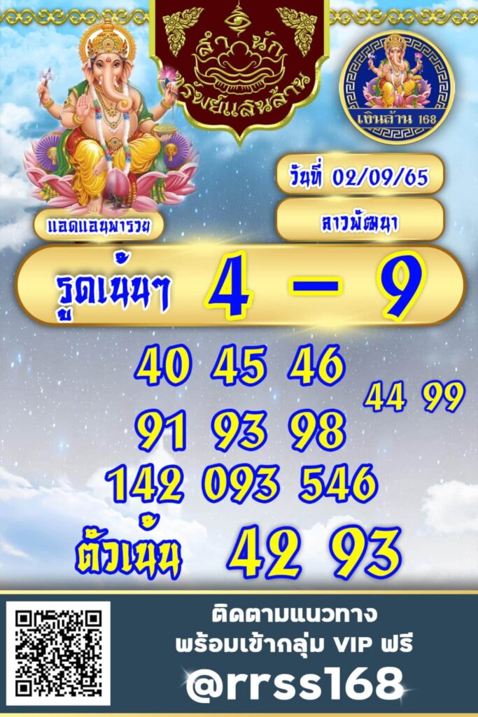 แนวทางหวยลาว 2/9/65 ชุดที่ 17