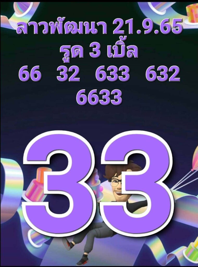 แนวทางหวยลาว 21/9/65 ชุดที่ 10