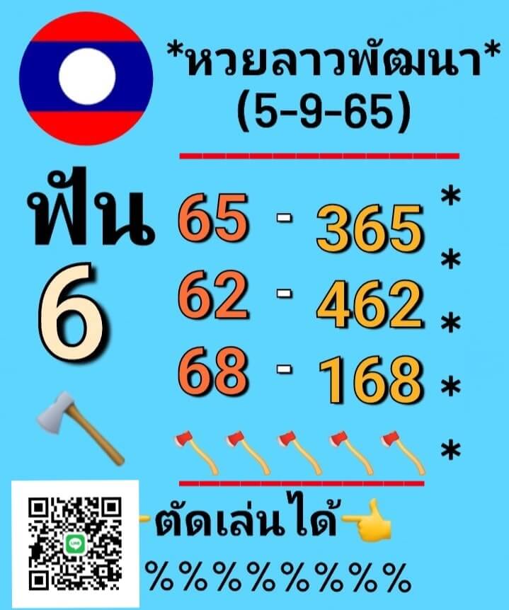 แนวทางหวยลาว 5/9/65 ชุดที่ 11