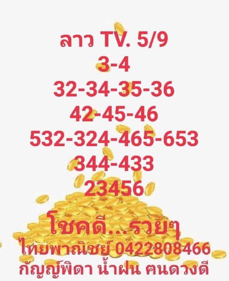 แนวทางหวยลาว 5/9/65 ชุดที่ 7