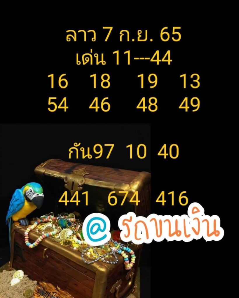 แนวทางหวยลาว 7/9/65 ชุดที่ 4