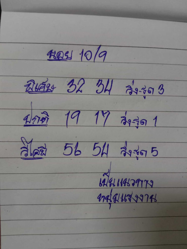 แนวทางหวยฮานอย 10/9/65 ชุดที่ 11