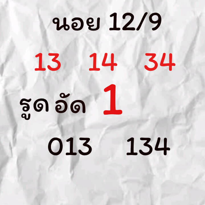 แนวทางหวยฮานอย 12/9/65 ชุดที่ 11