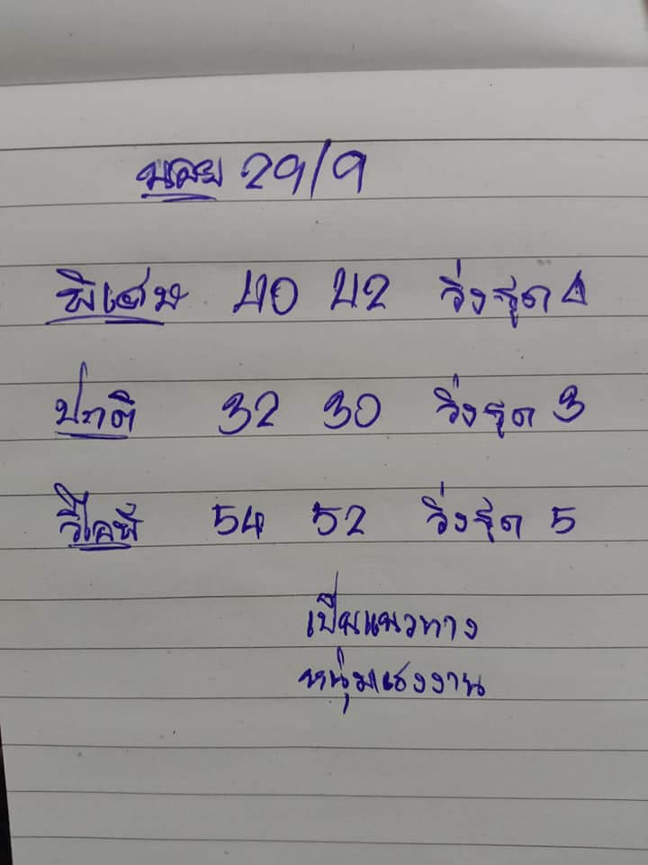 แนวทางหวยฮานอย 29/9/65 ชุดที่ 9