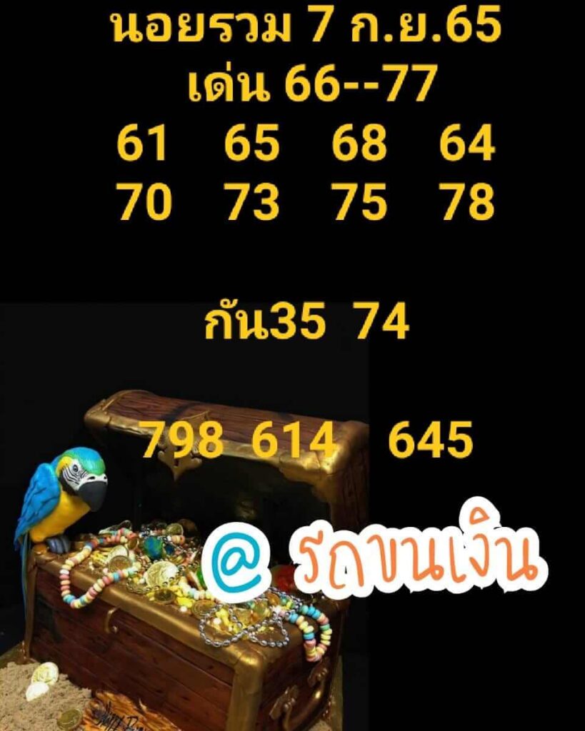 แนวทางหวยฮานอย 7/9/65 ชุดที่ 9