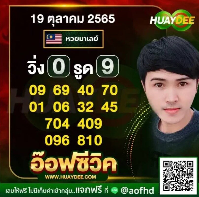 แนวทางหวยมาเลย์ 19/10/65 ชุดที่ 14