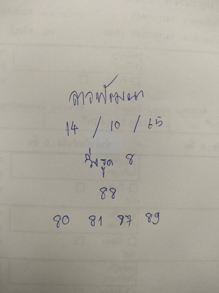 แนวทางหวยลาว 14/10/65 ชุดที่ 13